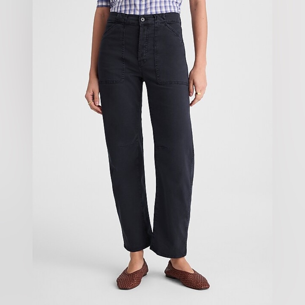 Madewell Navy Wide-Leg Pants